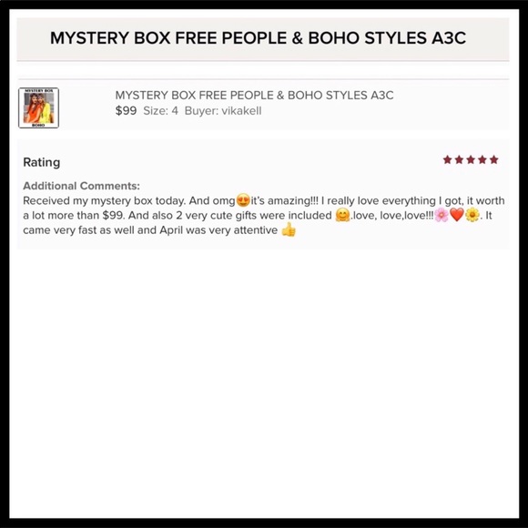 FREE PEOPLE BOHO MYSTERY BOX A3C - Picture 13 of 16